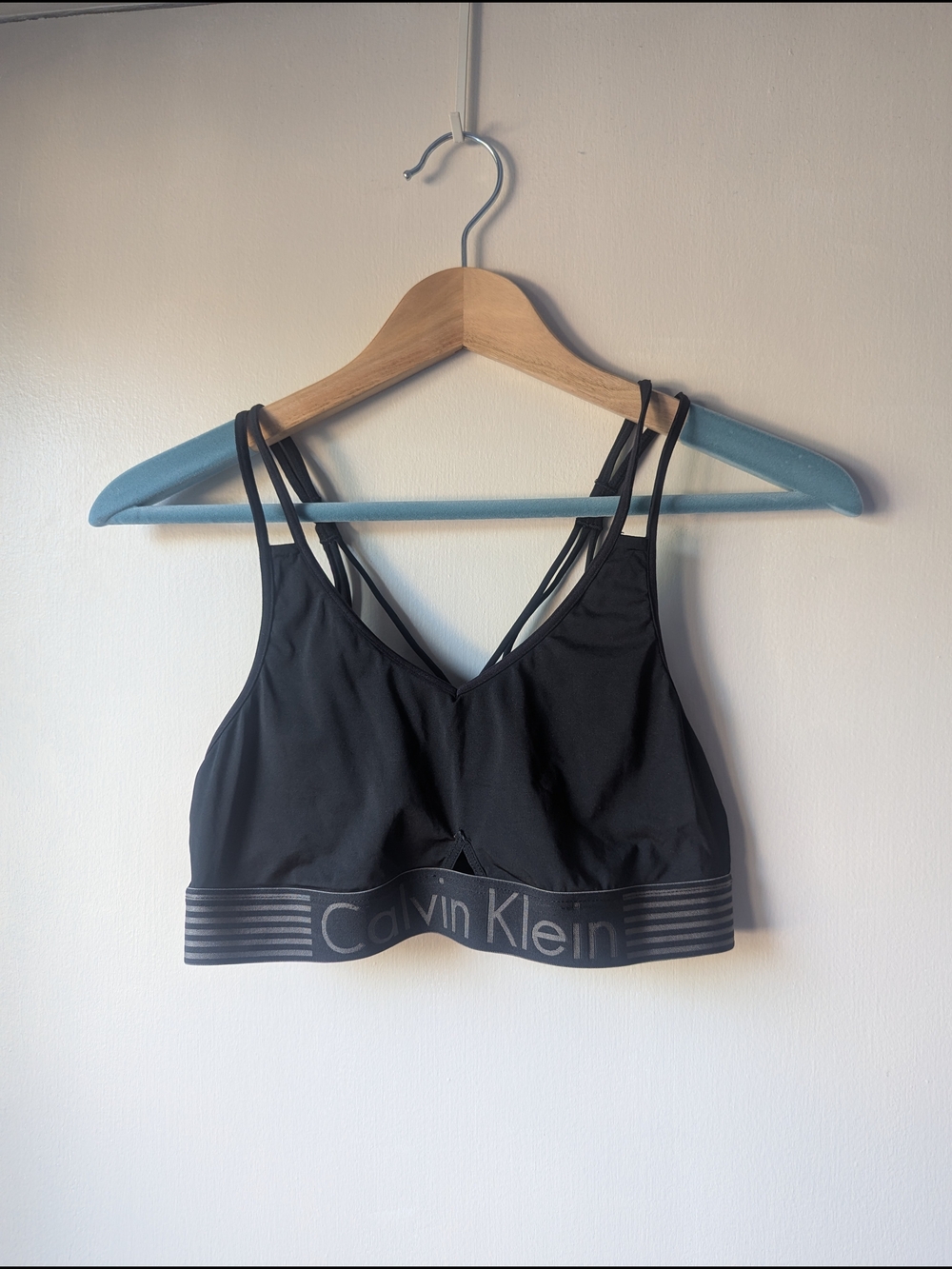 Calvin Klein Strappy Logo Band Sports Bralette